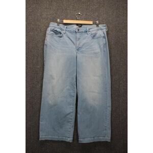 NYDJ Jeans Teresa Wide Leg Ankle light blue Naomi Size 14W